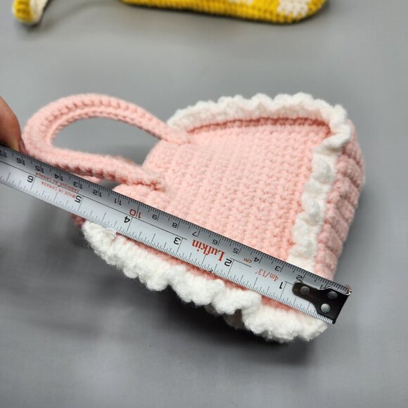 Hand Crocheted Mini Purse & Shoulder Bag Lot - Picture 6 of 14